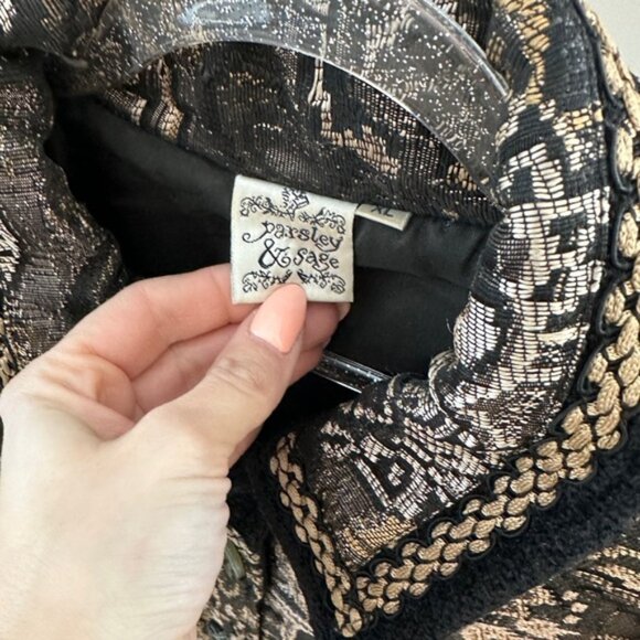 Vintage Parsley & Sage Tapestry Jacket XL - Picture 8 of 9